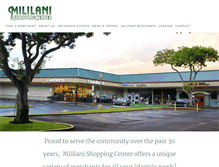 Tablet Screenshot of mililanishoppingcenter.com